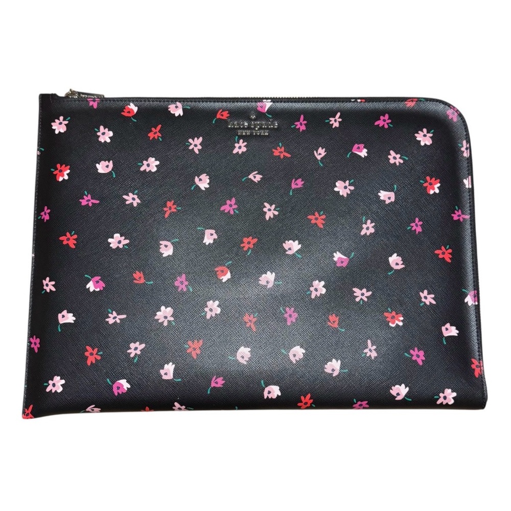 Kate Spade Black Staci Ditsy Floral Laptop Sleeve Universal 13–15.6”
